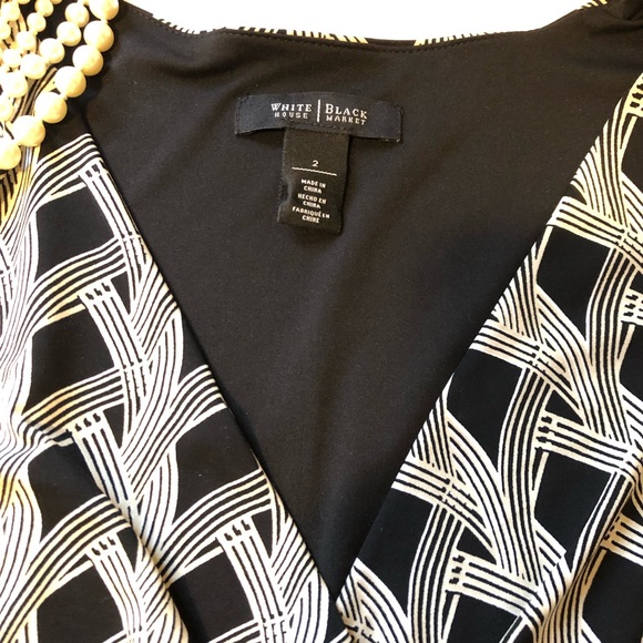 White House Black Market wrap dress | size 2 - Picture 4 of 8